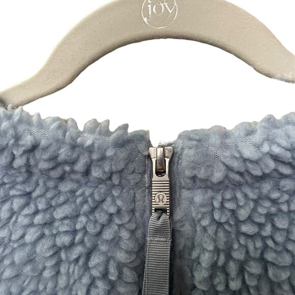 Lululemon Athletica Light Blue Fluffy Sherpa Teddy Sweatshirt - Picture 8 of 8